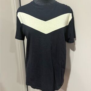 Y2K Diesel Black and Cream Chevron Men's T-Shirt